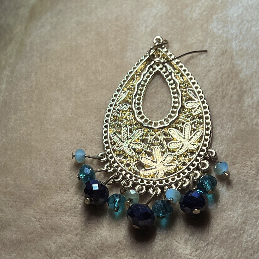 Drop boho earrings - Picture 3 of 3